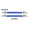 Universal Blue Adjustable Front Bumper Lip Splitter Strut Rod Tie Support Bar