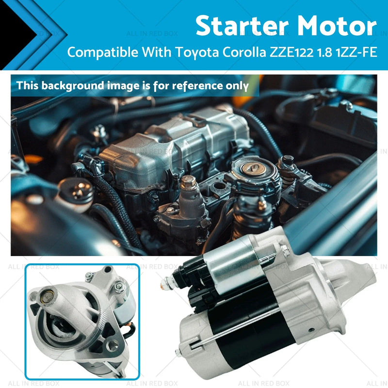 Lotus Elise, Corolla ZZE122 1.1kW Starter Motor 9T 12V (2001-2006)