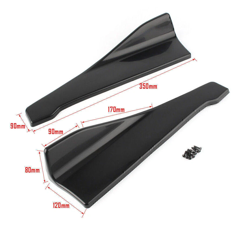 Car SUV AUTO 35cm ABS Bumper Spoiler Under Skirt Rocker Wings
