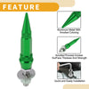 Universal Motorcycle License Plate Screws Cover 82mm Green 4 Pcs
