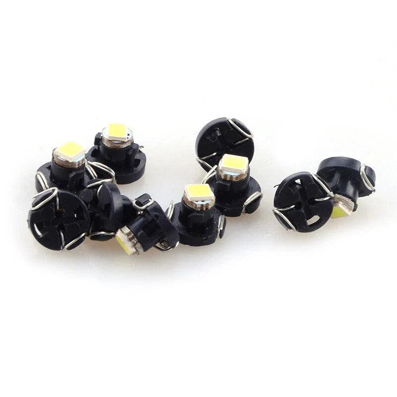 10 x White T4 T4.2 Neo Wedge 1-SMD LED Dash & Climate Bulbs