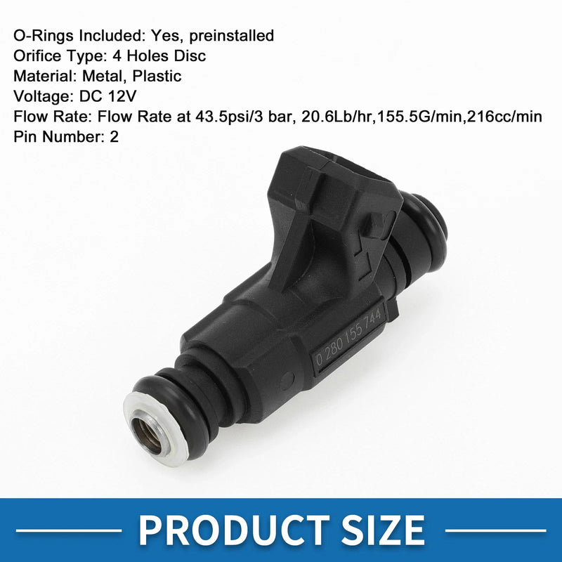 MERCEDES-BENZ E430 4.3 (1997-2002) 1 x Black Fuel Injector No.A1130780049