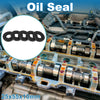 Make Model Oil Seal 25x55x10mm Nitrile Rubber Black 5 pcs