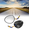 M10 Motorcycle Rear View Mirrors Side Mirror Carbon Fiber Pattern Black
