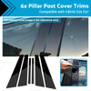 Infiniti G35 G37 Sedan 6 x Black Pillar Post Covers (2002-2013)