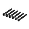 Motorcycle Bike 6pcs M8x45mm Titanium Torx Head Flange Screws
