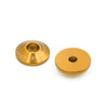 Motorcycle Pair Gold Tone 7/8 Handlebar Grip Bar End Cap