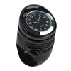 Harley 1 x Chrome/Black 1.25" Handlebar Mount Clamp Clock