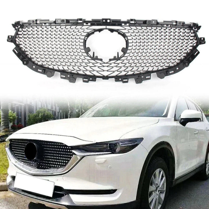 Mazda CX-5 2017-2021 Black Grille Cover Front Upper Bumper Grille