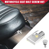 Harley-Davidson Silver Tone 1 Set Motorcycle Seat Bolt Screw with Cover