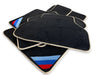 BMW ER56 Design Leather Rounds LHD All Models Floor Mats (1990-2023)