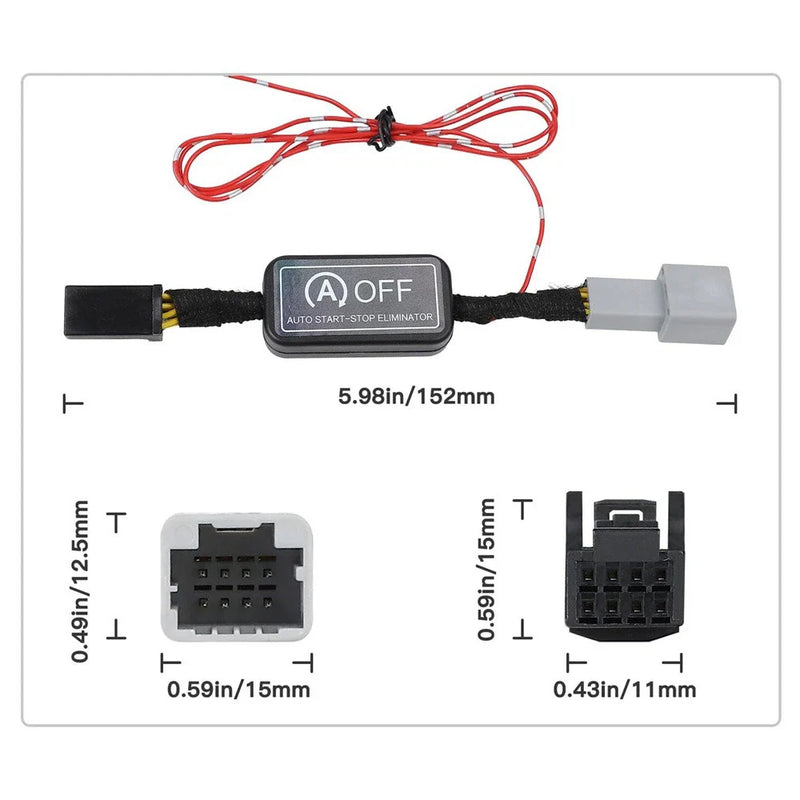 Subaru Forester Crosstrek Black Start Stop A-Off Cable (2019-2024)