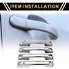 Ford Maverick (2022-2023) Silver Tone Car Door Handle Protector Set