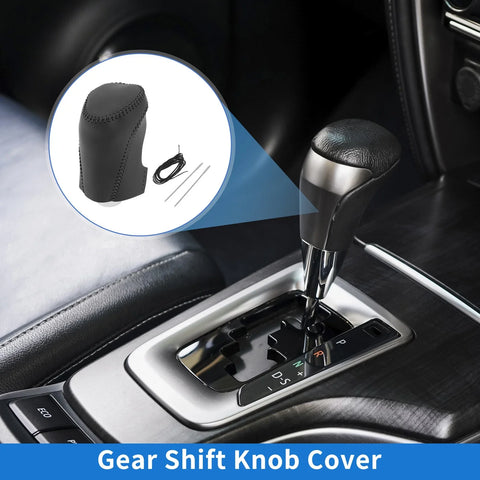 Chevrolet Malibu Gear Shift Knob Cover Black Faux Leather (2016-2020)