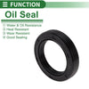 Oil Seal NBR Rubber 45x65x12mm High Pressure Black 5 Pcs