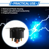 Set Marine Solenoid Relay 12V 4-Terminal Durable Plastic Metal Black