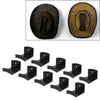 Wall 10 x Cowboy Hat Rack Wide Brim Hanger Adhesive Hat Hooks