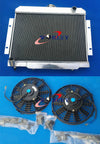 Jeep CJ Series 3 Row Aluminum Radiator + Fans (1970-1986)