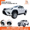 Toyota Hilux Ute Revo Matte Black Fender Flares Wheel Arches (2015-2018)