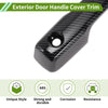 Toyota Tundra Carbon Fiber Black Exterior Door Handle Cover Trim (2022-2024)