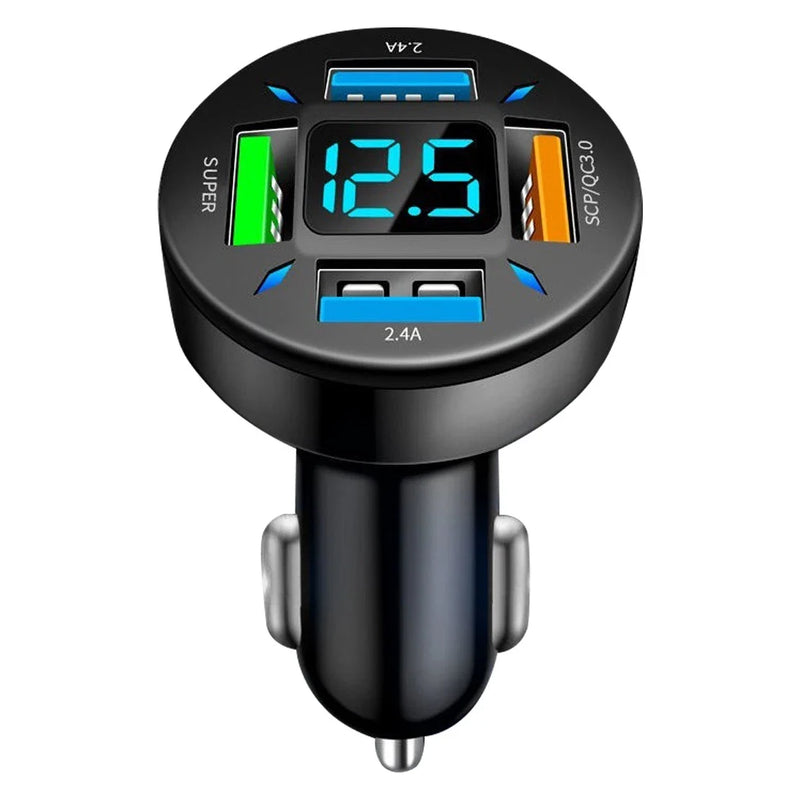 Universal Cigarette Lighter 22.5W 4USB Adapter Charger Socket