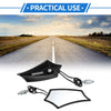 Motorcycle Rear View Mirrors Prismatic Shape Handlebar Mirrors Black