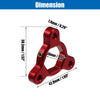 Motorcycle 2pcs 19mm Racing Fork Preload Adjusters Aluminum Alloy Red