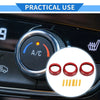 Dodge Durango (2021-2023) 3 x Pcs AC Media Volume Tune Switch Knob Cover Ring