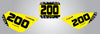Honda CRF 50 (2004-2012) Factor Style Stickers Custom Number Plate Graphics