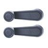 Toyota Landcruiser Hilux 2pc L/R Window Crank Grey