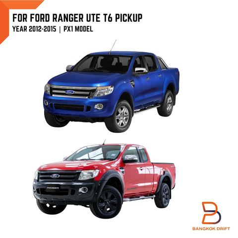 Ford Ranger UTE Matte Black Headlight Lamp Cover Trim (2012-2015)
