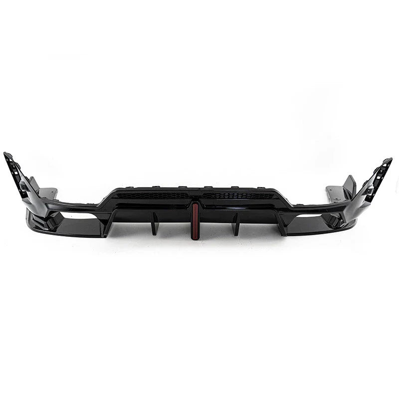 23-24 BMW 3 Series G20 Gloss Black Rear Lower Diffuser with LED Light