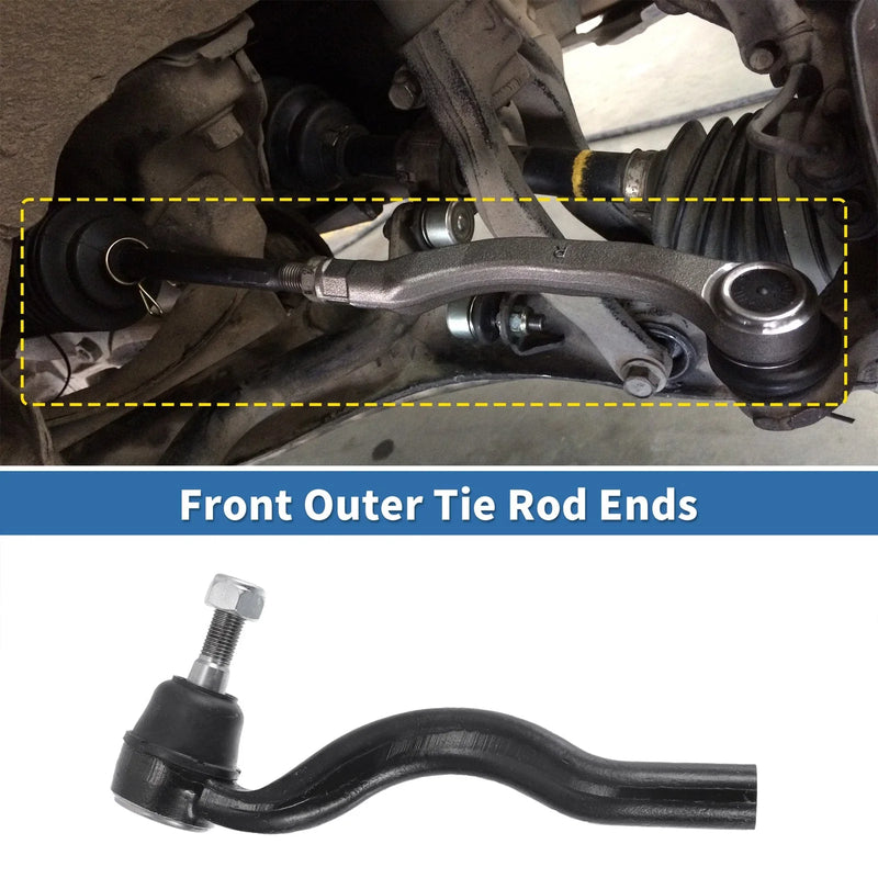 Jeep Grand Cherokee, Dodge Durango 2 x Front Outer Tie Rod End Links Kit