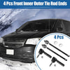 Dodge Caravan 4 x Auto Front Inner Outer Tie Rod End Links Suspension