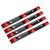 Truck Trailer Tail Lamp 4pcs Stainless Red Rear Clearance Marker Lights