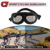 Motorcycle Riding Goggles Multicolour Lens Black Frame Cycling Sunglasses