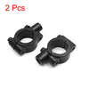 Motorcycle 2 x 10mm Thread Handlebar Rearview Mirror Holder Adaptor Black