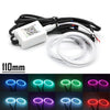 RGB COB Car Headlight Angel Eyes LED Halo Rings Lamp 110MM