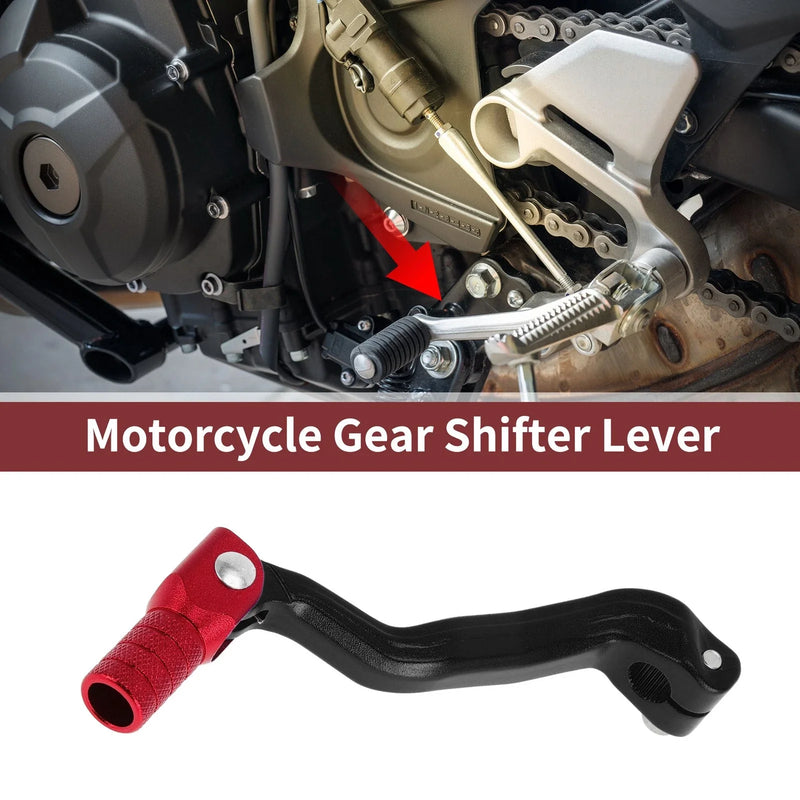 Bosuer M4 Folding Gear Shifter Lever Black Red