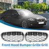 BMW 528i 535i 550i xDrive (2011-2016) Pair Hood Bumper Grille