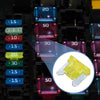 Car Boat Truck RV Motorcycle Yellow 20 Pcs Micro Fuse 20A Blade Fuse