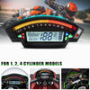 FN Digital Odometer LCD Speedometer Tachometer (1-6 Speed)