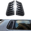 VW Polo MK4 2 x Carbon Style Rear Window Louver Covers (2001-2009)