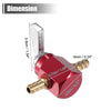 Motorcycle Red Gas Inline Petrol On-Off Fuel Tap Petcock Valve Switch 6mm
