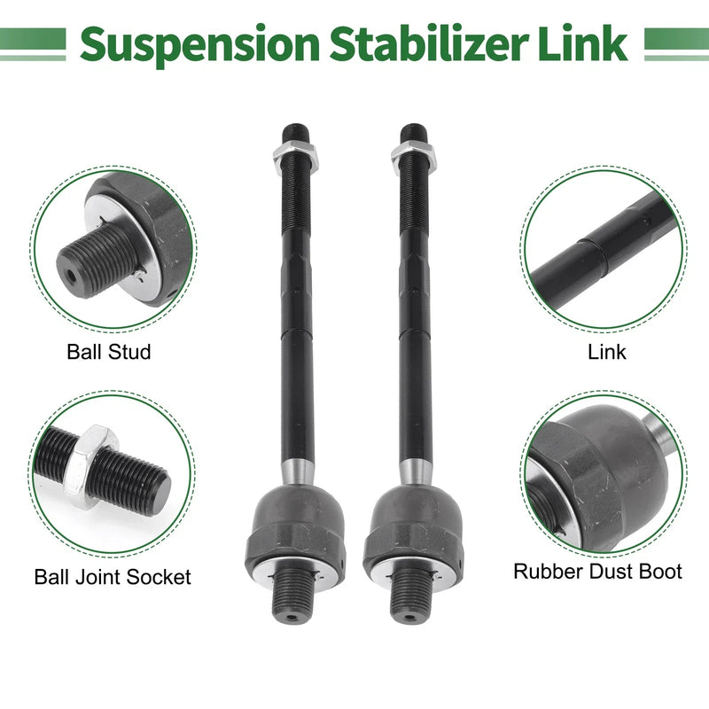 Ford F-150 10 x Front Suspension Kit Tie Rod Ends Sway Bar Links (2004-2023)