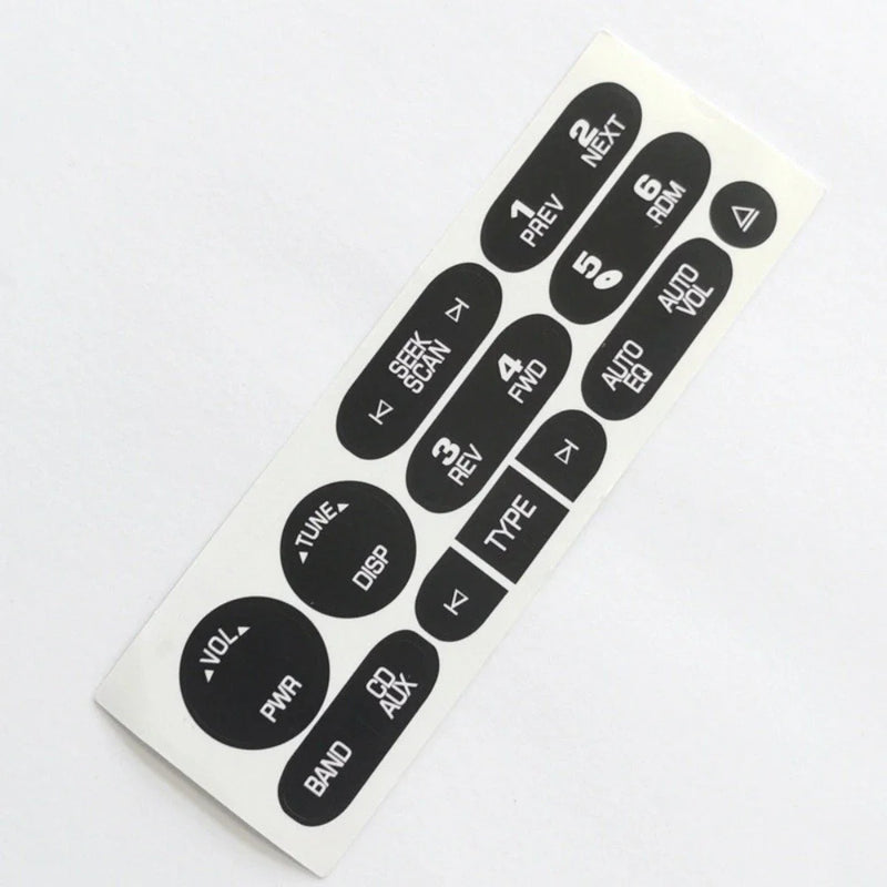 Cadillac Isuzu Car Radio Button Repair Decal Sticker (2002-2006)