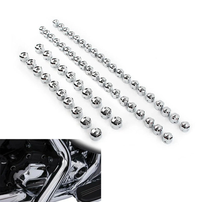 Harley Touring Road Street King Glide Softail Chrome Engine Bolt Caps Cover