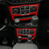 Jeep Wrangler JL JLU Gladiator JT Red Window Control Panel Cover