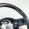 Mini R55 R56 R57 R58 R59 R60 R61 Flat Bottom Carbon Leather Steering Wheel (2006-2019)