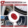 Car (All Years) 4 x Mini Bullet Style Tire Valve Stem Caps Dust Covers Red